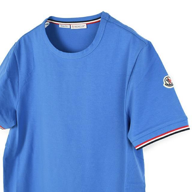 MONCLER モンクレール 半袖Tシャツ メンズ イタリア正規品 8C71600 87296 772 新品 ブルー Sサイズ | フリマアプリ ラクマ