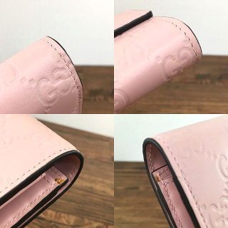 Gucci - 極美品 GUCCI 長財布 548055 キャット ピンク 490の通販 by