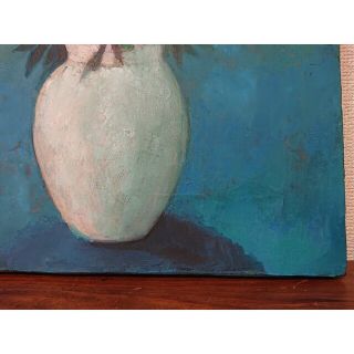 油絵 ODIRON REDON レドン作 油彩静物画