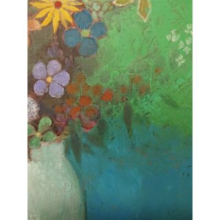 油絵 ODIRON REDON レドン作 油彩静物画の通販 by ナール's shop|ラクマ