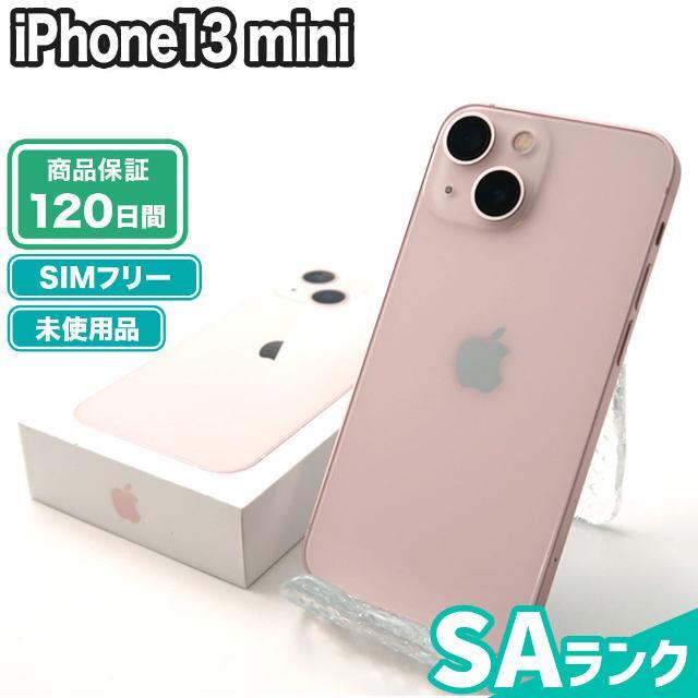ほぼ未使用」 iPhone 13 mini 128GB ピンク SIMフリー-