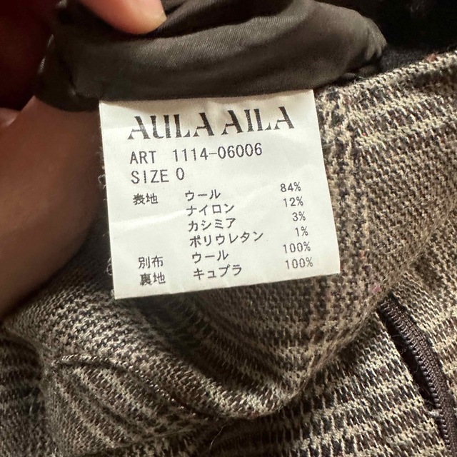 AULA AILA(アウラアイラ)のAULA AILA ショートパンツ　ショーパン　チェックパンツ　ボタン　ポケット レディースのパンツ(ショートパンツ)の商品写真