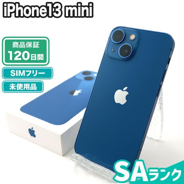 iPhone13 mini 128GB ブルー SIMフリー 未使用 SAランク 本体【エコたん】 iPhone 新しいブランド
