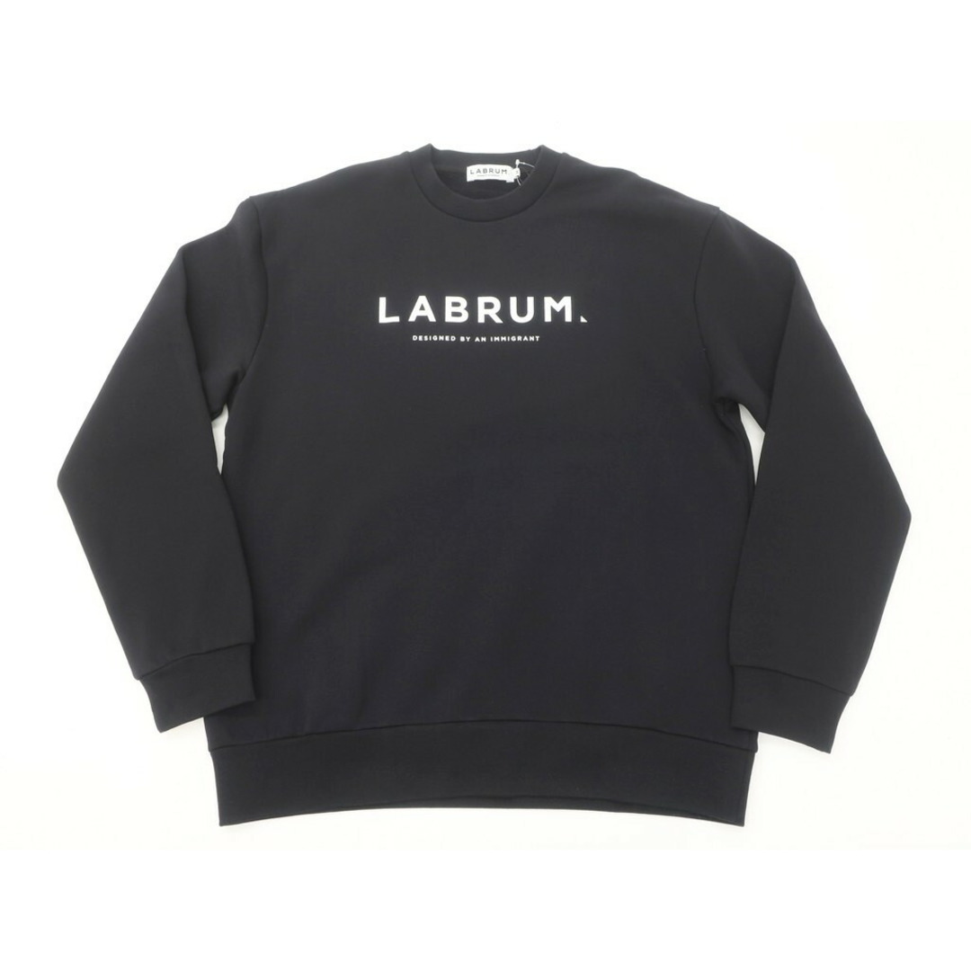 【新品】ラブラム ロンドン LABRUM LONDON 2021AW 裏起毛 スウェットシャツ ブラック【サイズM】【メンズ】 4