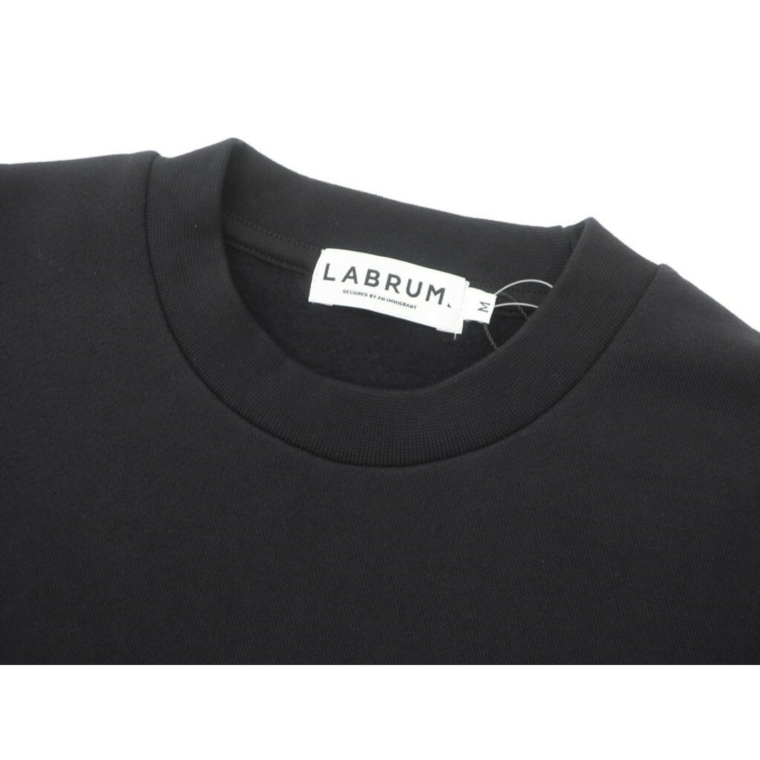 【新品】ラブラム ロンドン LABRUM LONDON 2021AW 裏起毛 スウェットシャツ ブラック【サイズM】【メンズ】 5