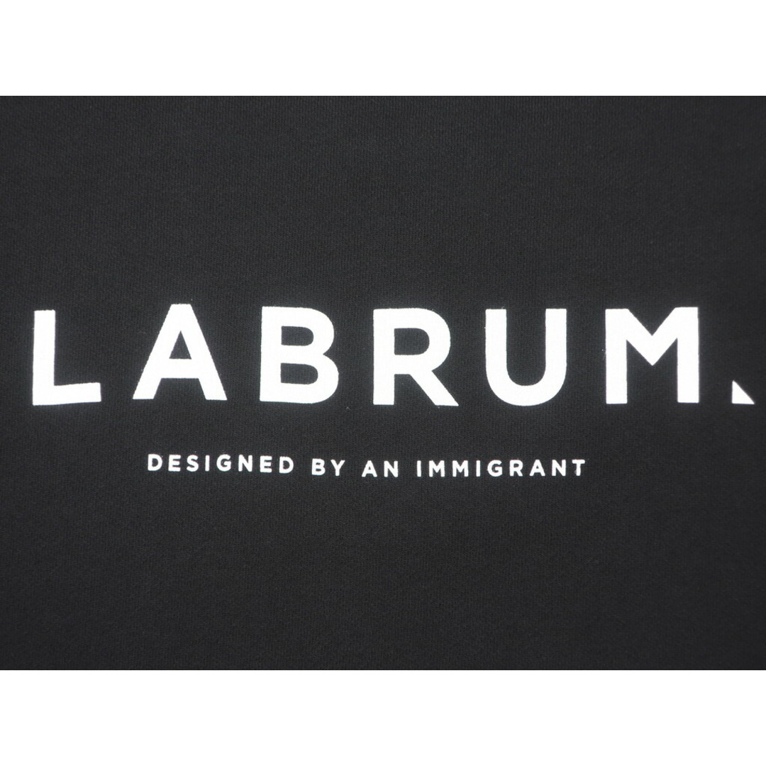 【新品】ラブラム ロンドン LABRUM LONDON 2021AW 裏起毛 スウェットシャツ ブラック【サイズM】【メンズ】 8