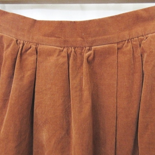 FRAY I.D(フレイアイディー)のフレイアイディー ナチュラルビューティーベーシック フレアスカート 茶 黒 1 レディースのスカート(ひざ丈スカート)の商品写真