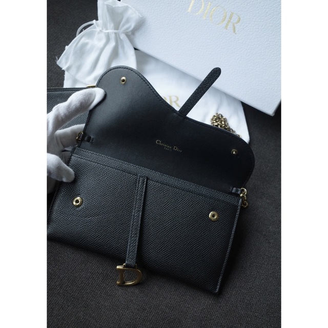 値下げ【 Dior 】ディオール 長財布 ロングウォレット ショルダーチェーン