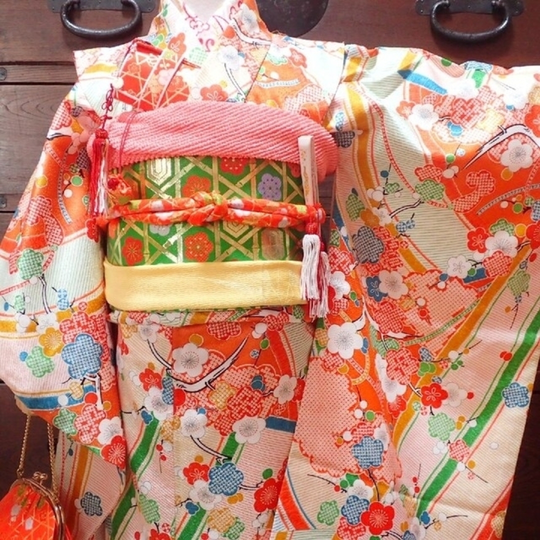 フルセット 七五三 7歳女の子 着物&帯&長襦袢&小物セット フルセット 七五三 7歳女の子 着物&帯&長襦袢&小物セット
