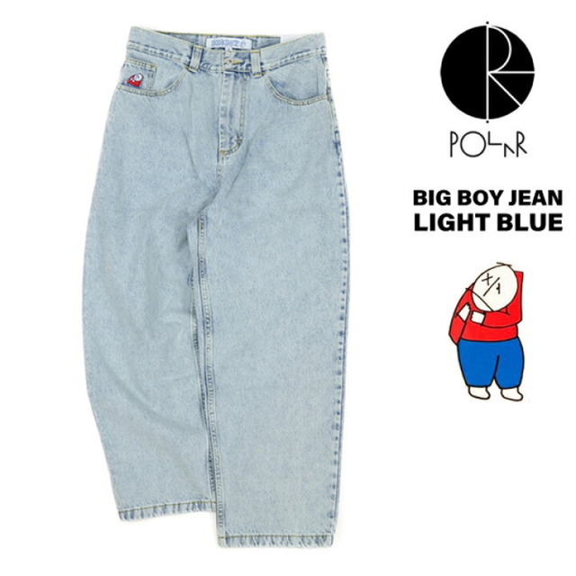 POLAR SKATE CO.(ポーラースケートカンパニー)のpolar big boy light blue メンズのパンツ(デニム/ジーンズ)の商品写真
