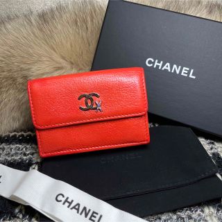 シャネル(CHANEL)の超美品★限定★CHANEL ココ　スキーモチーフ★三つ折り財布　ミニウォレット(財布)