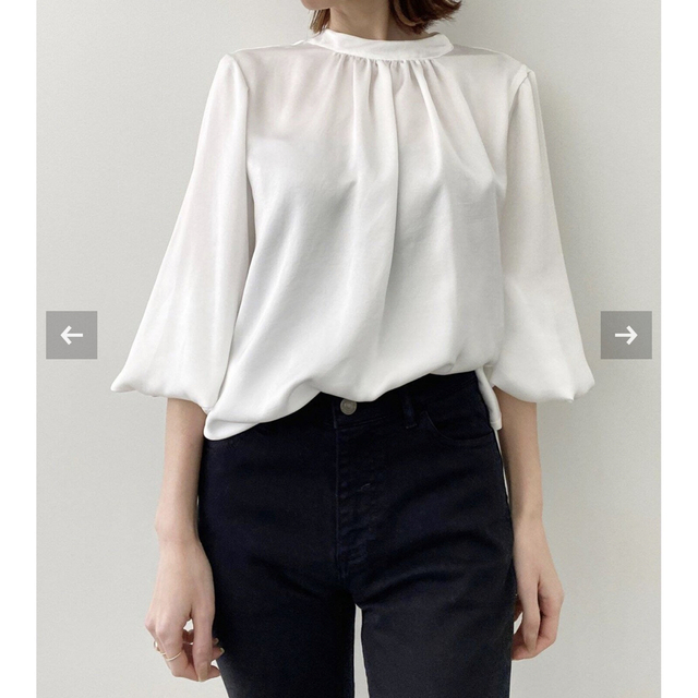 L'Appartement DEUXIEME CLASSE(アパルトモンドゥーズィエムクラス)のL'Appartement C/N Gahter Blouse  新品 レディースのトップス(シャツ/ブラウス(長袖/七分))の商品写真