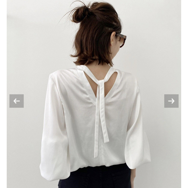 L'Appartement DEUXIEME CLASSE(アパルトモンドゥーズィエムクラス)のL'Appartement C/N Gahter Blouse  新品 レディースのトップス(シャツ/ブラウス(長袖/七分))の商品写真