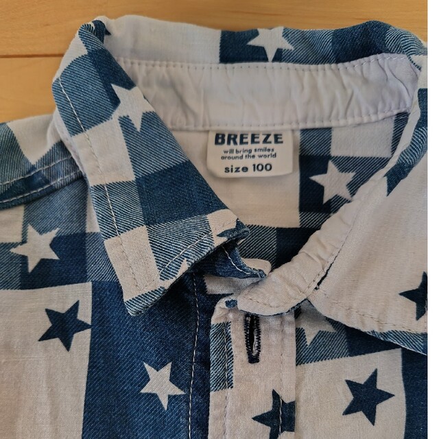 BREEZE(ブリーズ)のBREEZE　　半袖シャツ　100cm キッズ/ベビー/マタニティのキッズ服男の子用(90cm~)(ブラウス)の商品写真