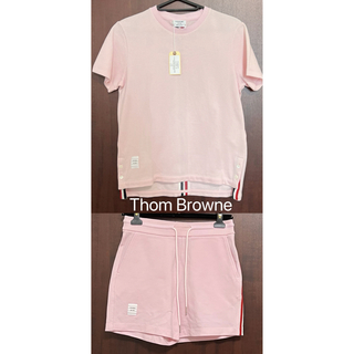 トムブラウン(THOM BROWNE)の【未使用】Thom Browne トムブラウン　ピンク(Tシャツ(半袖/袖なし))