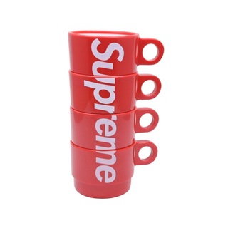 シュプリーム(Supreme)の新品 18SS Supreme Stacking Cups (Set of 4) スタッキング カップ 4個セット Red レッド マグカップ コップ 48192(グラス/カップ)