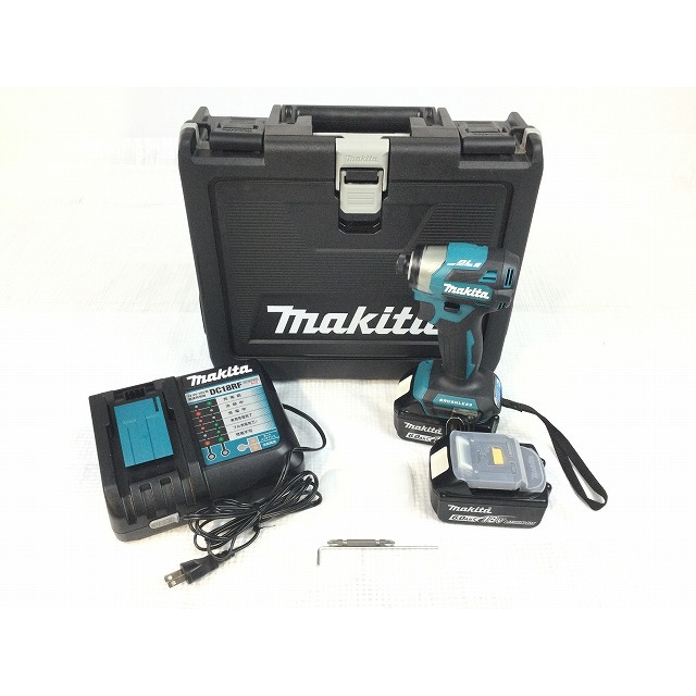 ☆美品 最新型☆makita マキタ 18V 充電式インパクトドライバ TD173DRGX バッテリー2個(18V 6.0Ah) 充電器 ケース付 69376