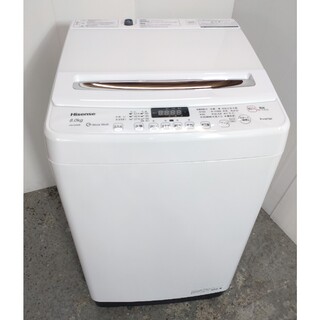 洗濯機　Hisense　8キロ　コンパクトサイズ　音の静かなインバーター式 | フリマアプリ ラクマ
