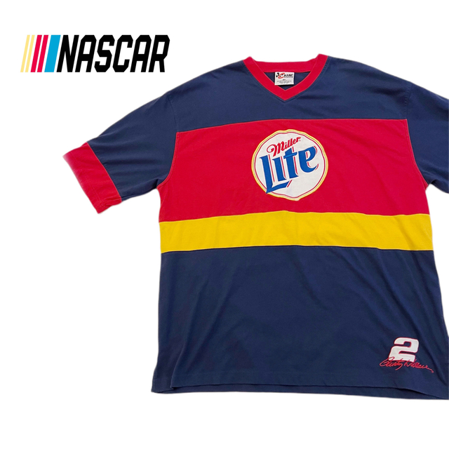 希少★HASE AUTHENTICS NASCAR 刺繍 レーシングTシャツ