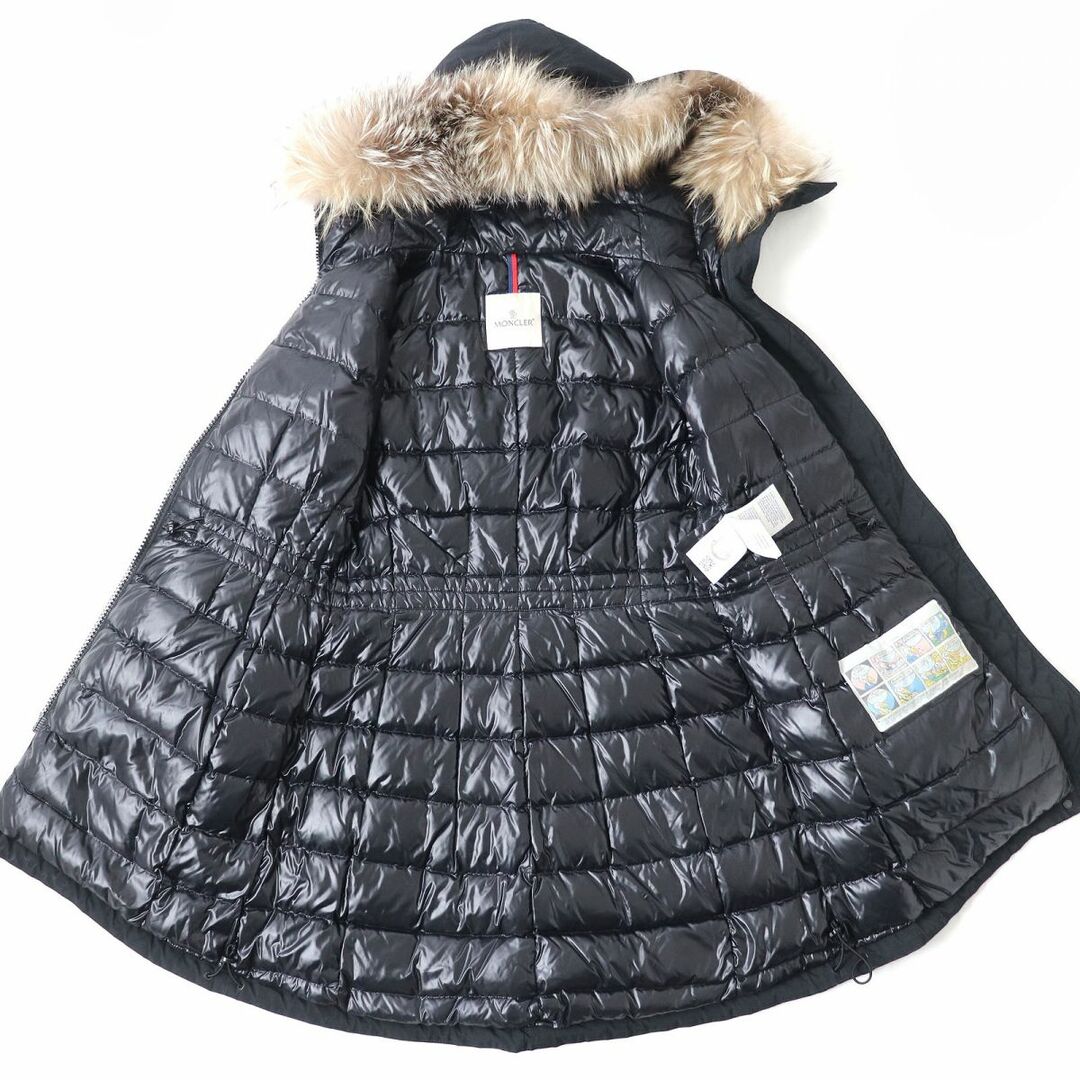 MONCLER フォックス ファー モンティコール ダウン 黒 モンクレール