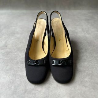PRADA - PRADA プラダ バックストラップ パンプス ブラックの通販 by