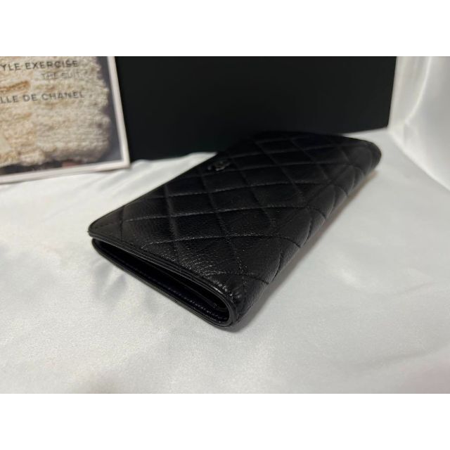 CHANEL(シャネル)のCHANEL マトラッセ 長財布 キャビアスキン シルバー金具 レディースのファッション小物(財布)の商品写真