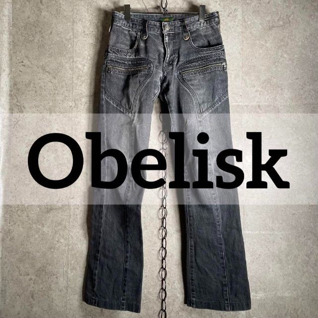 極美品　Obelisk　オベリスク デニム　28インチ　ブーツカット　ジーンズ