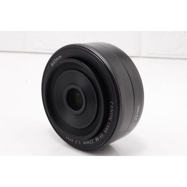 Canon EF-M 22mm STM 単焦点 レンズ ブラック d09 安価 7742円引き www