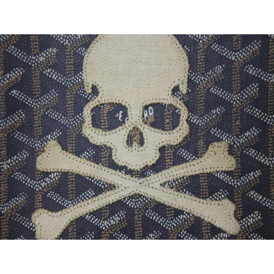 GOYARD ゴヤール master mind マスターマインド 手帳カバー ドクロ ヘリンボーン レザー ブラック ブラウン 美品 48352 3