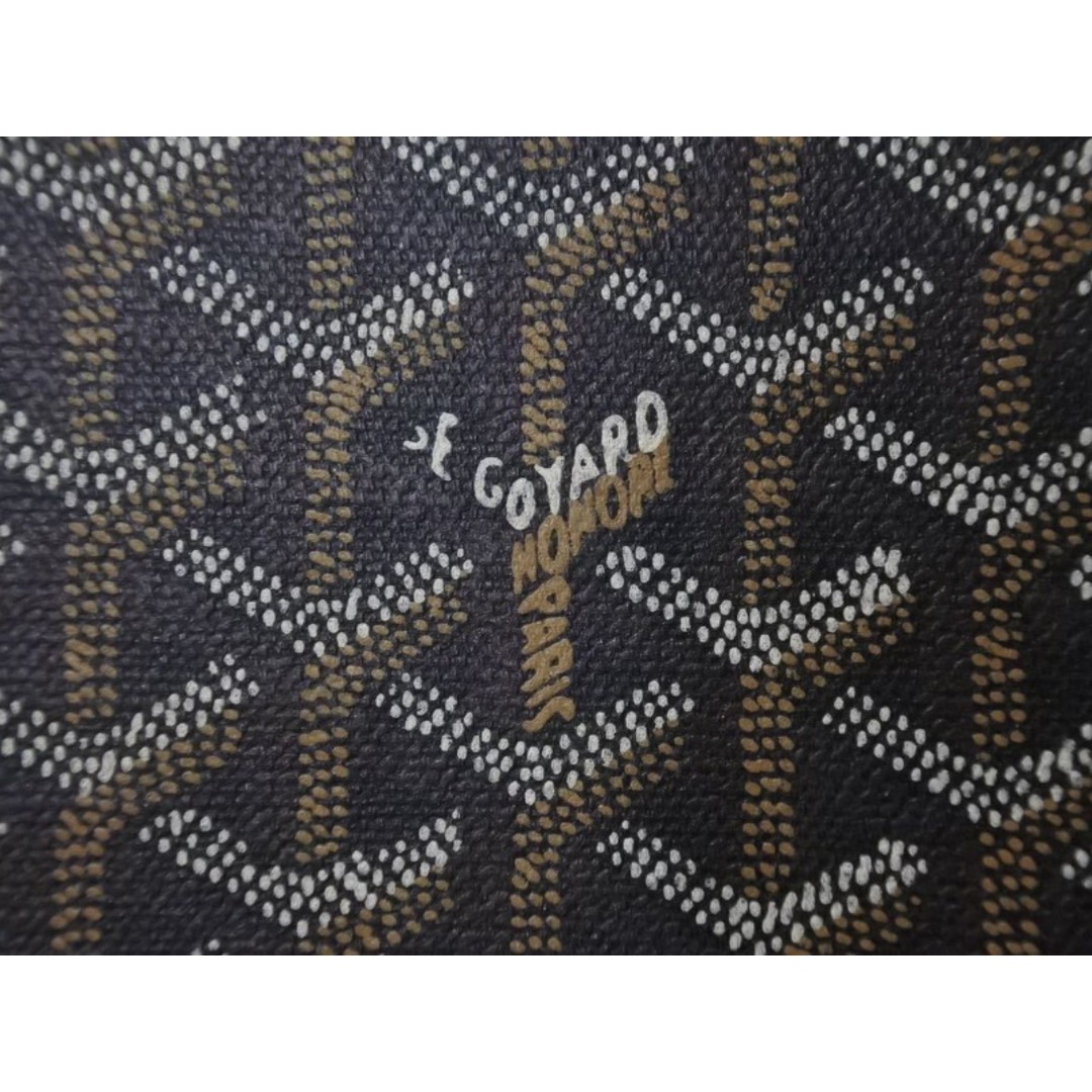 GOYARD ゴヤール master mind マスターマインド 手帳カバー ドクロ ヘリンボーン レザー ブラック ブラウン 美品  48352 7