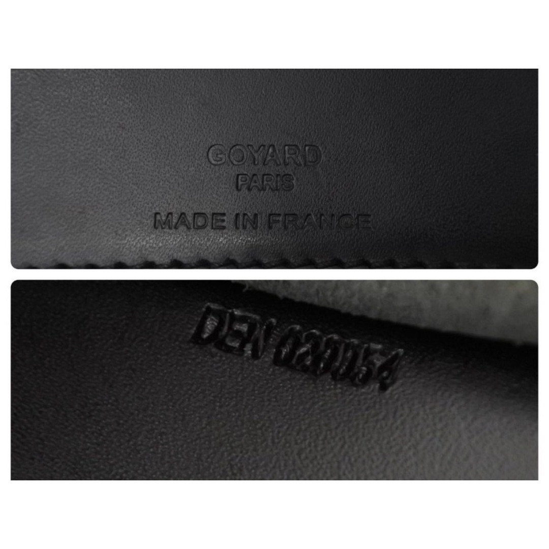 GOYARD ゴヤール master mind マスターマインド 手帳カバー ドクロ ヘリンボーン レザー ブラック ブラウン 美品 48352 9