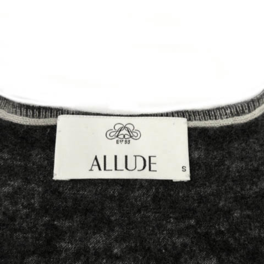 アリュード ALLUDE ニット ノースリーブ スタッズ カシミヤ グレー S 6