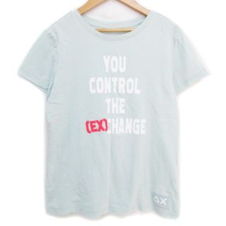 アルマーニエクスチェンジ(ARMANI EXCHANGE)のアルマーニエクスチェンジ Tシャツ 半袖 S ミントグリーン 白 /FF43(Tシャツ(半袖/袖なし))