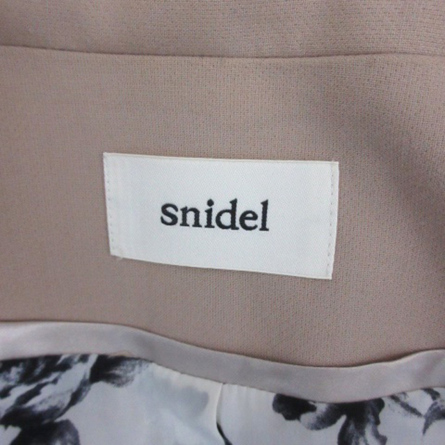 SNIDEL(スナイデル)のスナイデル テーラードジャケット ミドル丈 前開き 総裏地 0 薄茶 レディースのジャケット/アウター(その他)の商品写真