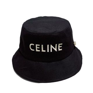 celine - 新品☆Celine セリーヌ ロゴ バケットハット ハット ブラック