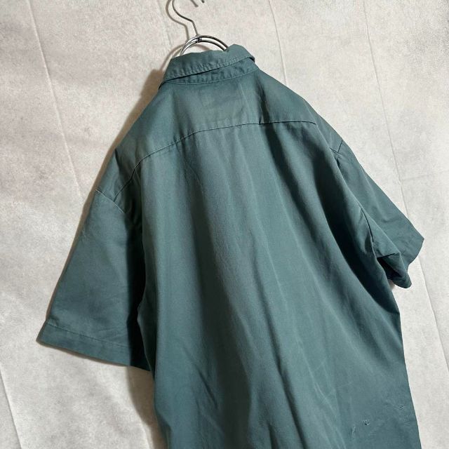 Dickies(ディッキーズ)のディッキーズ　ワークシャツ　半袖　グリーン　Lサイズ メンズのトップス(シャツ)の商品写真