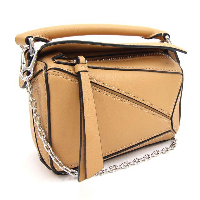メーカー包装済】 LOEWE レザー ナノ パズルバッグ 2WAYミニバッグ