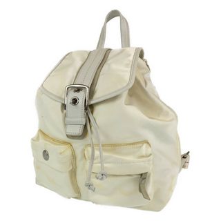 コーチ(COACH)のCOACH コーチ ホワイト レザー リュック バックパック レディース 400181 【中古】(リュック/バックパック)