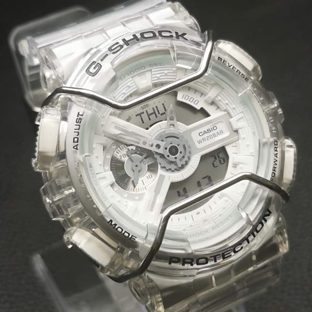 G-SHOCK GA-110 クリアスケルトン + メタル遊環