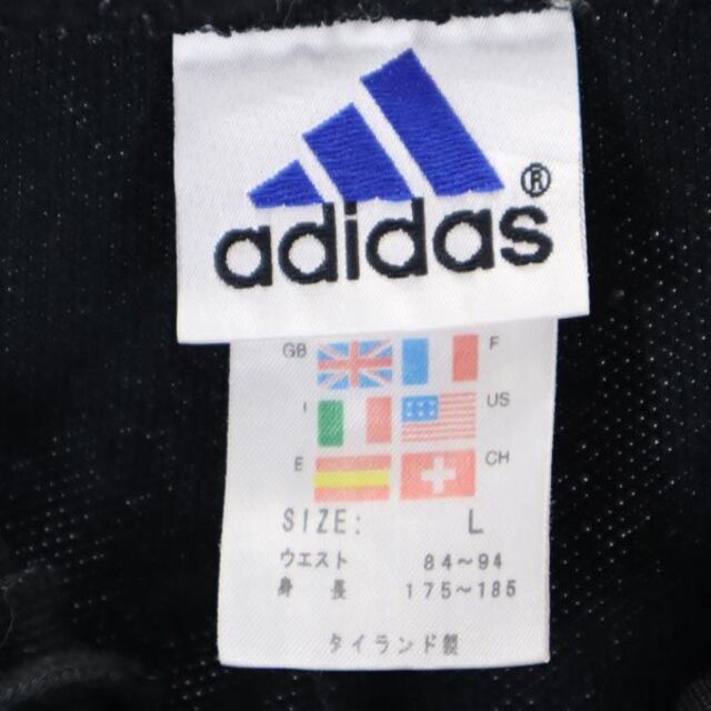 adidas(アディダス)のアディダス ジャージ ショートパンツ L 黒×白 adidas メンズ 【中古】  【230414】 メンズのパンツ(ワークパンツ/カーゴパンツ)の商品写真