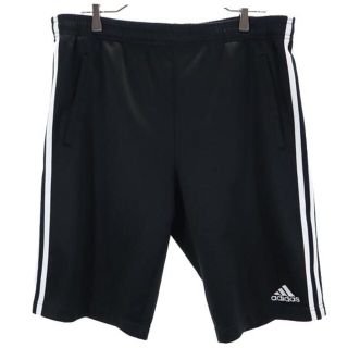 アディダス(adidas)のアディダス ジャージ ショートパンツ L 黒×白 adidas メンズ 【中古】  【230414】(ワークパンツ/カーゴパンツ)