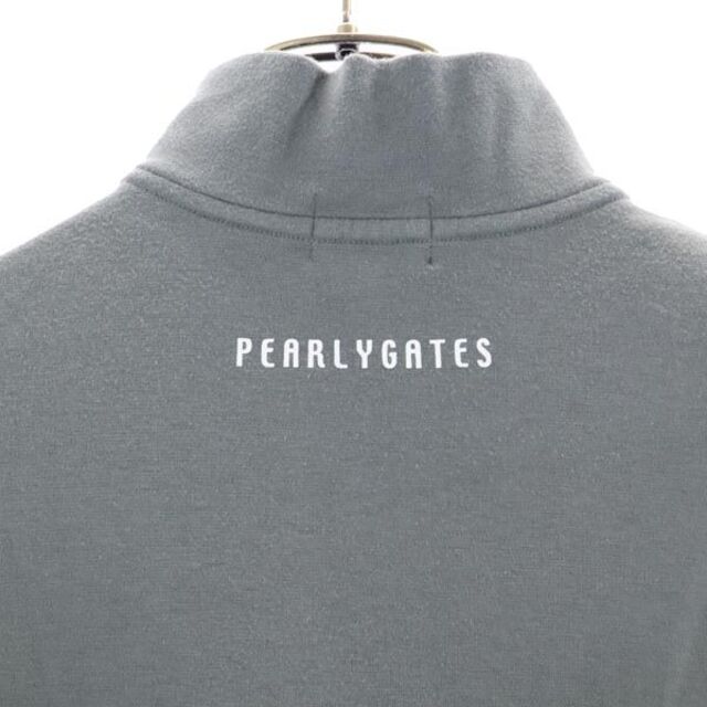 PEARLY GATES - パーリーゲイツ ハーブジップ 長袖 Tシャツ 0 グレー 