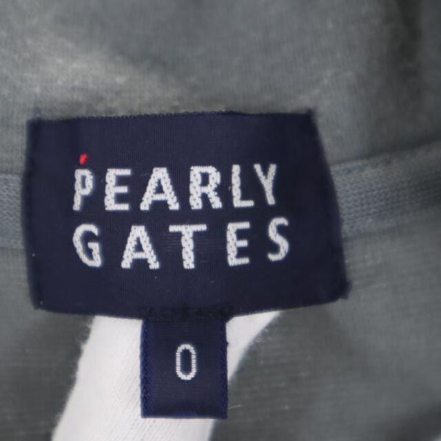 PEARLY GATES(パーリーゲイツ)のパーリーゲイツ ハーブジップ 長袖 Tシャツ 0 グレー PEARLY GATES レディース 【中古】  【230414】 レディースのトップス(Tシャツ(半袖/袖なし))の商品写真