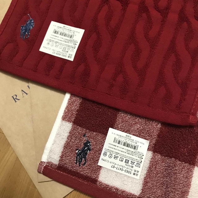 Ralph Lauren(ラルフローレン)の【新品未使用】ラルフローレン　タオルハンカチ　4枚セット コスメ/美容のコスメ/美容 その他(その他)の商品写真