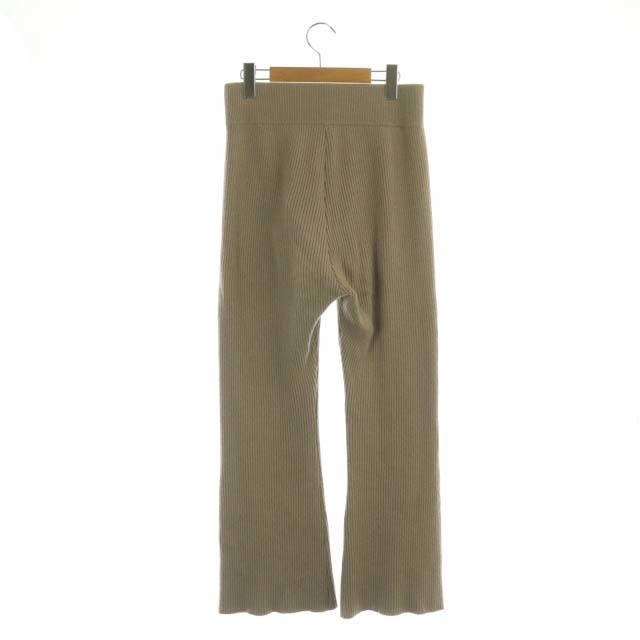 ドゥーズィエムクラス Eternal ニットパンツ カシミヤ フレア リブ 36