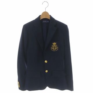 ポロラルフローレン(POLO RALPH LAUREN)のポロ ラルフローレン スウェット2Bブレザージャケット テーラード 刺繍 紺ブレ(その他)