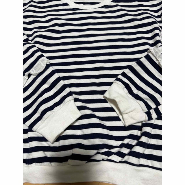 韓国子供服　150cm ボーダー　長袖Tシャツ キッズ/ベビー/マタニティのキッズ服女の子用(90cm~)(Tシャツ/カットソー)の商品写真