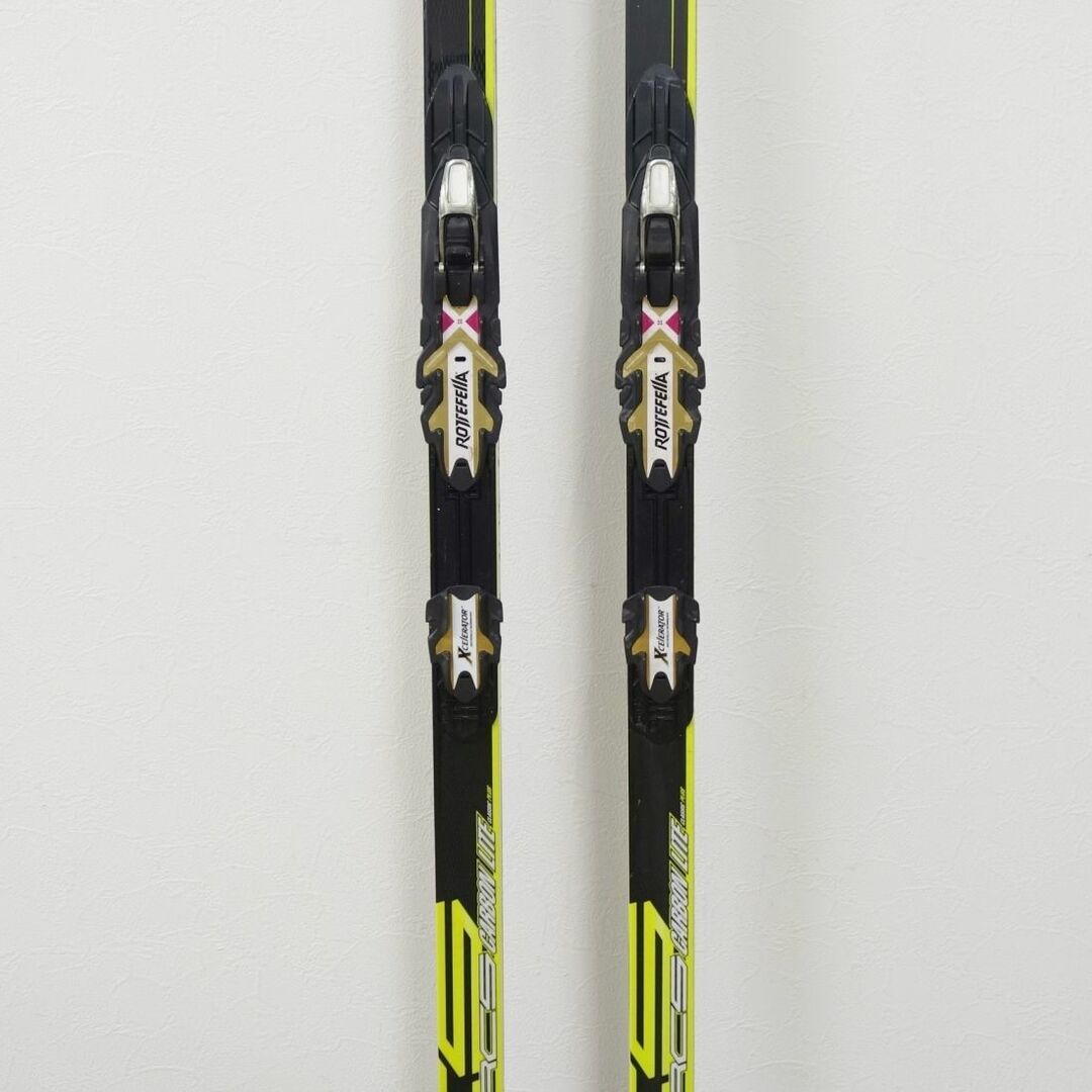 フィッシャー FISCHER クロスカントリー スキー RCS CARBONLITE CLASSIC PLUS 202cm ビンディング ROTTEFELLA NNN スキー アウトドア 重量実測：670g(一本あたり)素材-