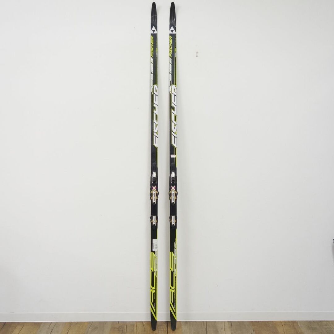 フィッシャー FISCHER クロスカントリー スキー RCS CARBONLITE CLASSIC S-TRACK 207cm ビンディング ROTTEFELLA NNN スキー アウトドア 重量実測：670g(一本あたり)
