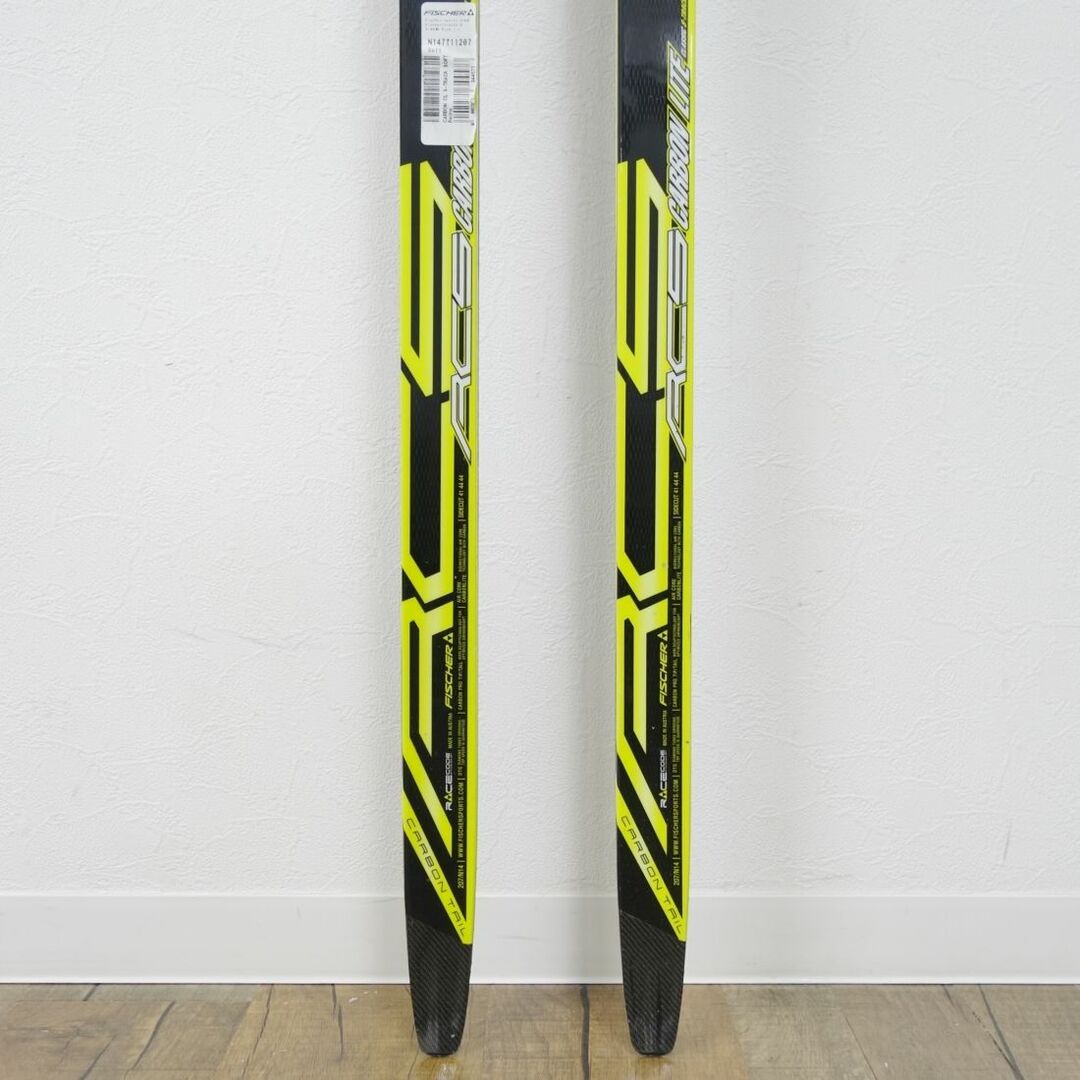 フィッシャー FISCHER クロスカントリー スキー RCS CARBONLITE CLASSIC S-TRACK 207cm ビンディング  ROTTEFELLA NNN スキー アウトドア 重量実測：670g(一本あたり)